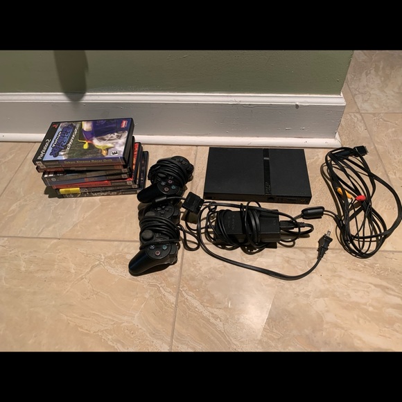 SOLD Ps2 slim with games ! Tested! - Picture 1 of 5
